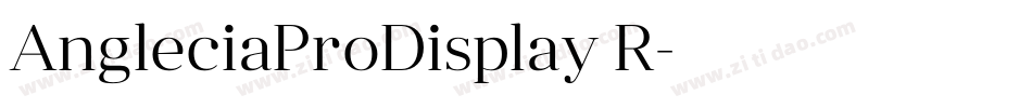 AngleciaProDisplay R字体转换